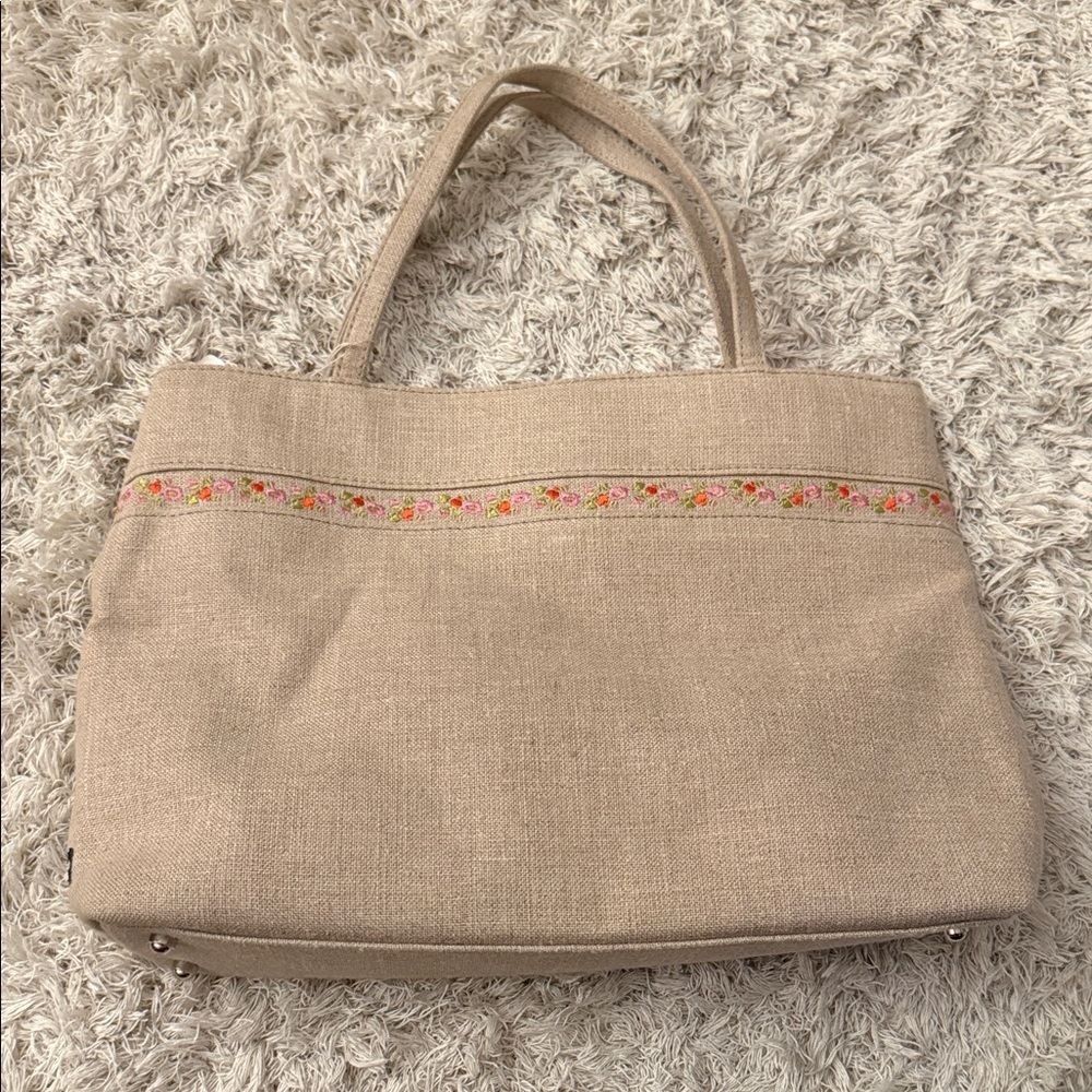 Kate Spade Vintage Retired "Carol" Linen Handbag